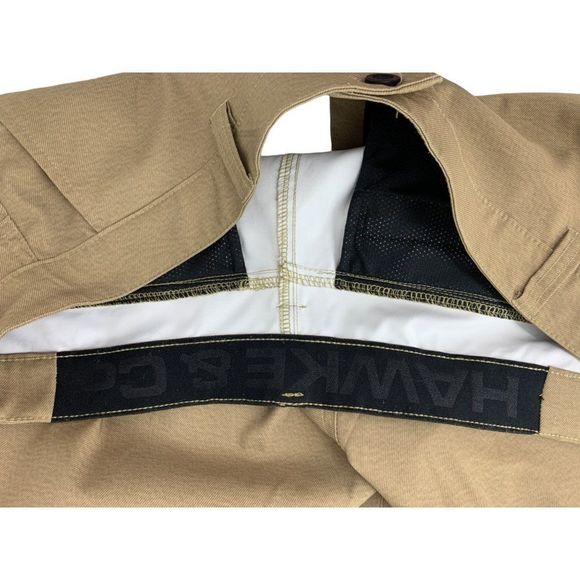Men’s Hawke & Co skater tech stretch shorts zipper pocket tan size 40 1722 - Picture 6 of 8